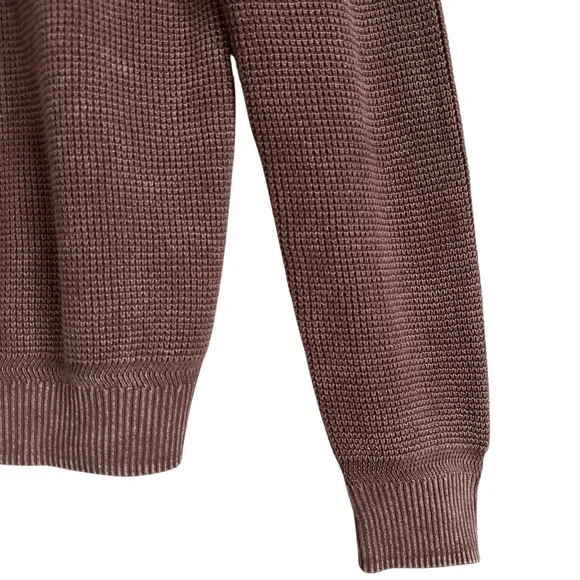 Faherty Sunwashed Plum Wine Crewneck Sweater Size Med